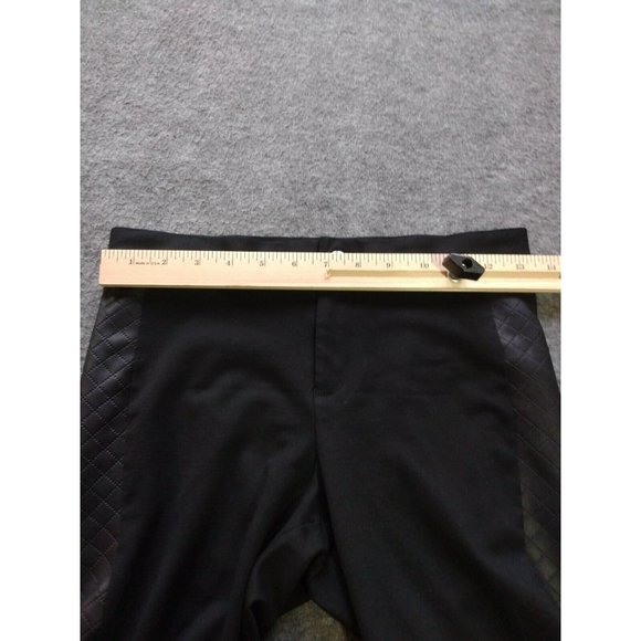 Banana Republic Pants Womens Sz 0 P Petite Black Nylon Faux Leather Leggings - Picture 5 of 12